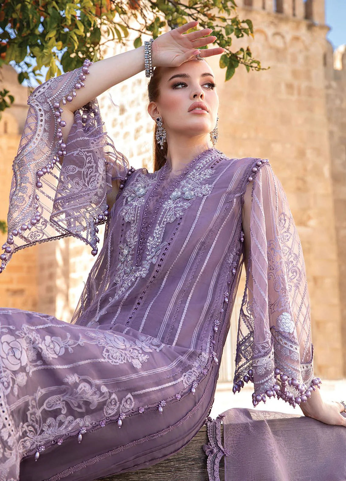 Maria B Winter Cotton Dress