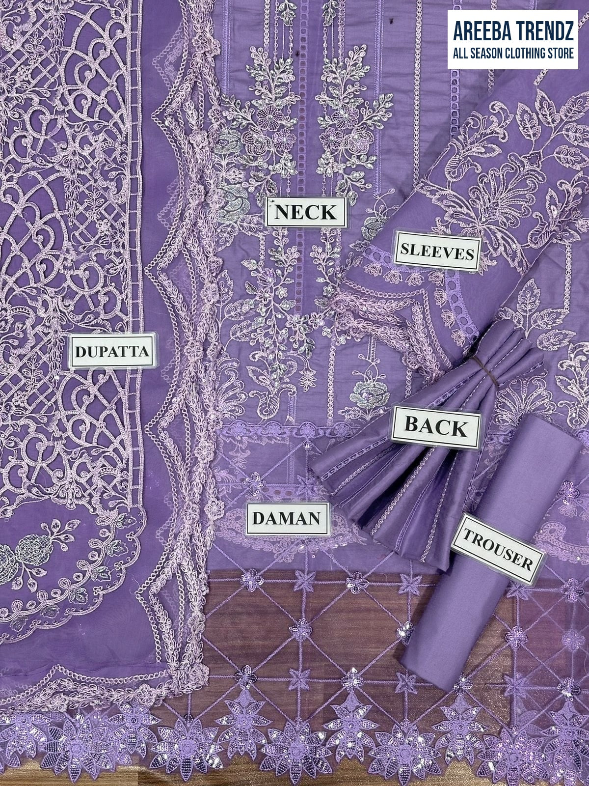 Maria B Winter Cotton Dress