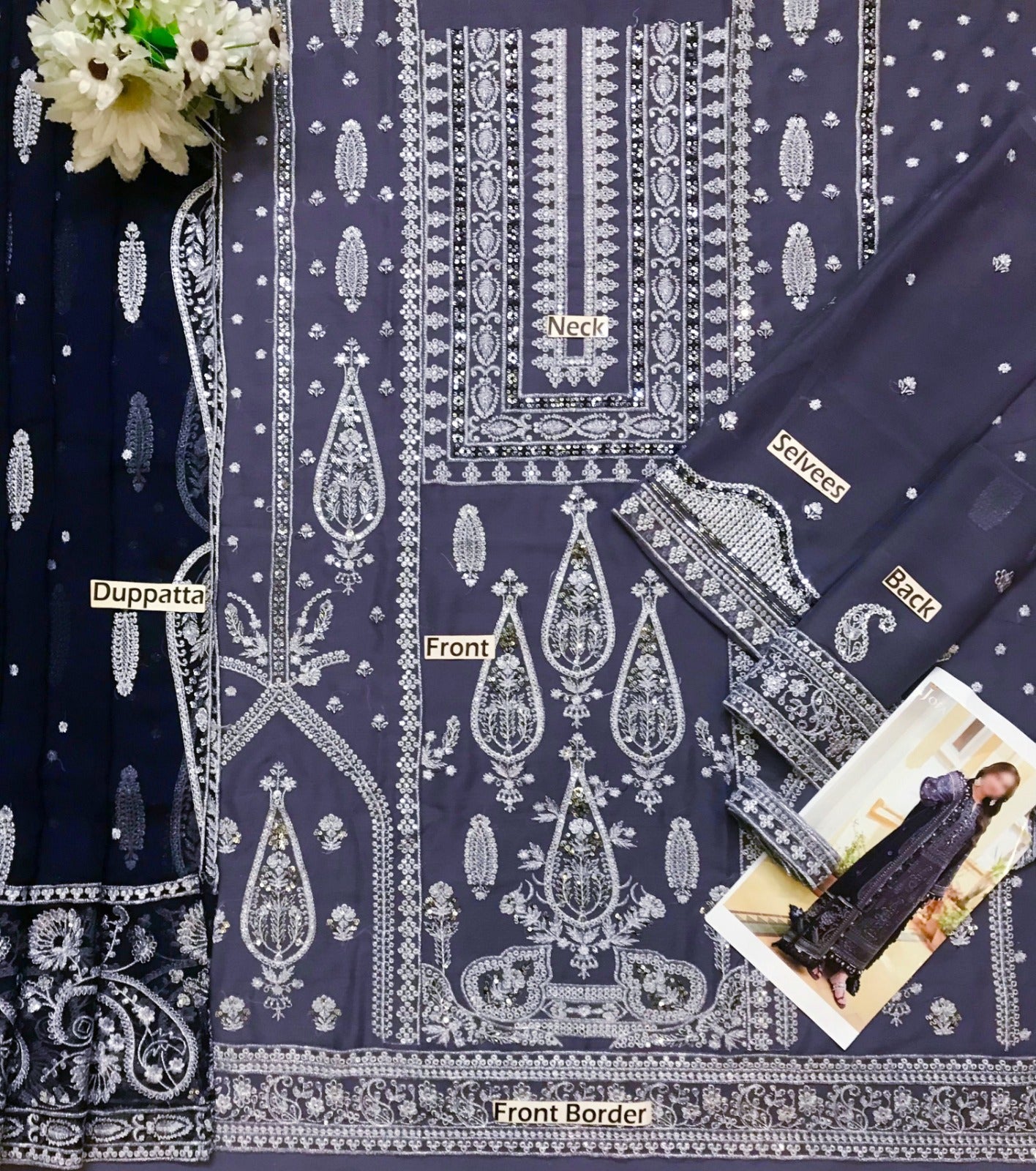 Asim Jofa Chiffon Dress